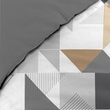 Douceur d intérieur Bijela/siva posteljina za krevet za jednu osobu od mikrovlakana 140x200 cm Trigone – | shoptok.hr
