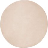  Faux Rabbit Fur Rug Olite Sivo-smeđa Ø 100 cm Poliester | shoptok.hr
