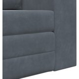 vidaXL Sofa na podu 2-u-1 Tamnosiva 148x71x83 cm Velur | shoptok.hr