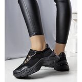 Gemre Black sneakers made from mixed materials Jenna | Shoptok.si