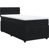 Maison Chic Box spring postelja - Vzmetna postelja z vzmetnico črna 90x200 cm žamet SL18147, (21882332) | Shoptok.si