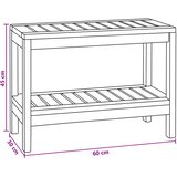  Bočni stol za kupaonicu s pohranom Prirodna 60 x 30 x 45 cm | shoptok.hr