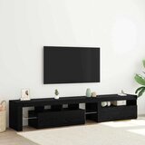 TV ormar 2 pcs Crni hrast 215 x 36,5 x 40 cm Konstruirano drvo | shoptok.hr