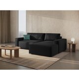 Micadoni Crna sklopiva kutna garnitura od bouclé tkanine (s desnim kutom) Jodie – Home | shoptok.hr