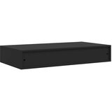 Plutajuća zidna polica s ladicom crna 48 x 25 x 8 cm | Eponuda.ba