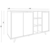 Hanah home Hanah serija kućnih konzola, 140x86x40 cm, svijetlosiva | Eponuda.ba