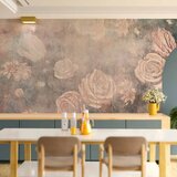  Foto tapeta - Misty nature - orange flowers on a non-uniformly textured background 250x175 | shoptok.hr