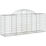  Lučne gabionske košare 10 kom 200x50x80/100cm pocinčano željezo | shoptok.hr