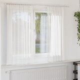 Furnova Voile zavese z zankami 2 kosa Bela 140x175 cm, (21918430) Cene
