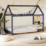 Maison Chic Otroška postelja - Otroški ležaj - Otroški posteljni okvir siv iz trdne borovine 70x140 cm, (21698355) | Shoptok.si