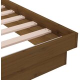  Okvir za krevet masivno drvo boja meda 135 x 190 cm bračni | shoptok.hr