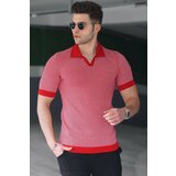Madmext Polo T-shirt - Red - Regular fit Cene