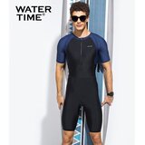  Watertime Muški jednodelni kupaći kostim, Crni | Eponuda.com