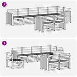  Set vanjskih sofa 8 kom. Prirodna Poliester | shoptok.hr