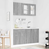  Set kuhinjskih ormarića s ladicama Lyon 4 pcs Sivi hrast sonoma | shoptok.hr