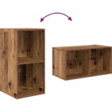 vidaXL Set TV stalka s policom Zidne 3 pcs Staro drvo 37 x 37 x 107 cm | shoptok.hr