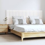 vidaXL Zidno uzglavlje bijelo 166x3x60 cm od masivne borovine Cijene