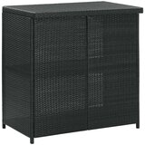Poli Barska garnitura 3-delna poli ratan črna | Shoptok.si