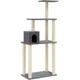  Penjalica za mačke sa stupovima za grebanje tamnosiva 147 cm | shoptok.hr