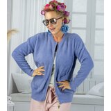 Pri Short cardigan unbuttoned sweater in fluffy knit fabric "COCO CHIC" | shoptok.hr