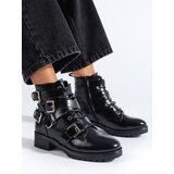 Shelvt Black shelovet workery boots Cene