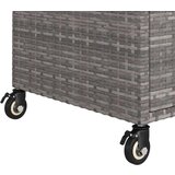 vidaXL Barska kolica s ladicom siva 100 x 45 x 97 cm od poliratana | shoptok.hr