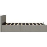  Hidraulični okvir za krevet od tkanine svjetlosivi 120 x 200 cm | shoptok.hr