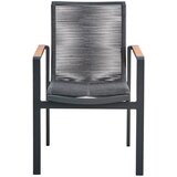 Amatio STOL tikovina aluminij antracit, barva tikovine | Shoptok.si