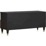 TV ormar s ladicama Crna 100 x 33 x 46 cm Čvrsto drvo manga | shoptok.hr