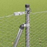  Heksagonalna ograda s betonskom osnovom 25 x 1,5 m Srebrna | shoptok.hr
