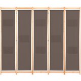Maison Chic Paravan - Sobne pregrade 5-delni 200x170x4 cm rjavo blago, (22111411) | Shoptok.si