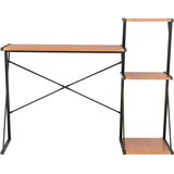  Radni stol s policom crno-smeđi 116 x 50 x 93 cm | Eponuda.com