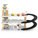 ECO TOYS Velika drvena garaza parking sa liftom i autoperionicom ( 1088 ) | ePonuda.com