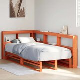  Krevet s regalom za knjige bez madraca 75 x 190 cm od borovine | shoptok.hr