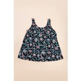 Fenzy Plus Size Kopalke S Cvetličnim Potiskom, Črne | Shoptok.si
