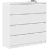 Komoda bijela 100x35x99 cm od konstruiranog drva | shoptok.hr