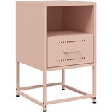 Noćni ormarići 2 kom ružičasti 36 x 39 x 60,5 cm čelični | shoptok.hr