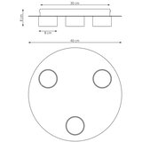  Plafonsko svetlo BOLX 3xGX53/10W/230V bež | Eponuda.com