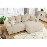 Bobochic Paris Krem baršunasti kutna garnitura Enjoy – | shoptok.hr