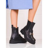 SHELOVET Black women's daggers on the platform Cijene