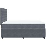 Krevet s oprugama i madracem tamnosivi 160x200 cm baršunasti | shoptok.hr