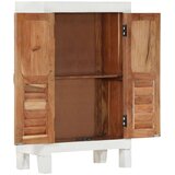  Komoda bijela 55 x 30 x 90 cm od masivnog drva bagrema | shoptok.hr