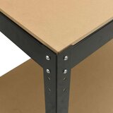  Radne klupe s policom Crna 81 x 41 x 145 cm Konstruirano drvo | shoptok.hr