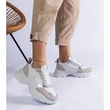 Gemre White sneakers on a chunky sole Torreza | Shoptok.si