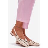 Boto Embellished Ballerinas On A Flat Heel Beige Nilarisela | shoptok.hr