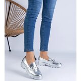 Gemre Silver classic loafers with Amikol embellishment | shoptok.hr