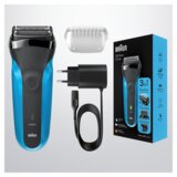 Braun aparat za brijanje i styler 310BT, Serija 3, Wet & Dry, Crno/plavi | Eponuda.ba