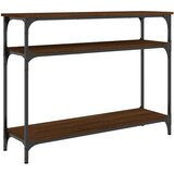 Maison Chic konzolna miza - miza ob steni rjav hrast 100x29x75 cm inženirski les, (21786075) Cene
