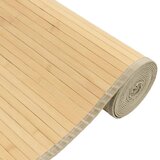  Tepih pravokutni svijetli prirodni 80 x 400 cm od bambusa | shoptok.hr