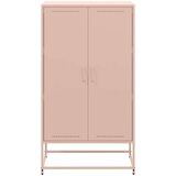vidaXL Visoka omara roza 68,5x38,5x123,5 cm jeklo | Shoptok.si